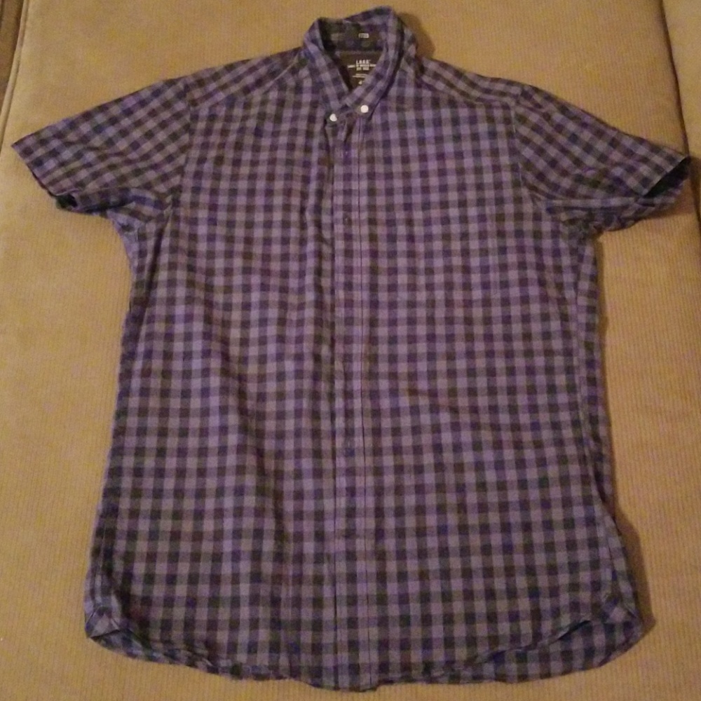 Bundle 3 for 12, Fitted Purple checkered H&M shirt